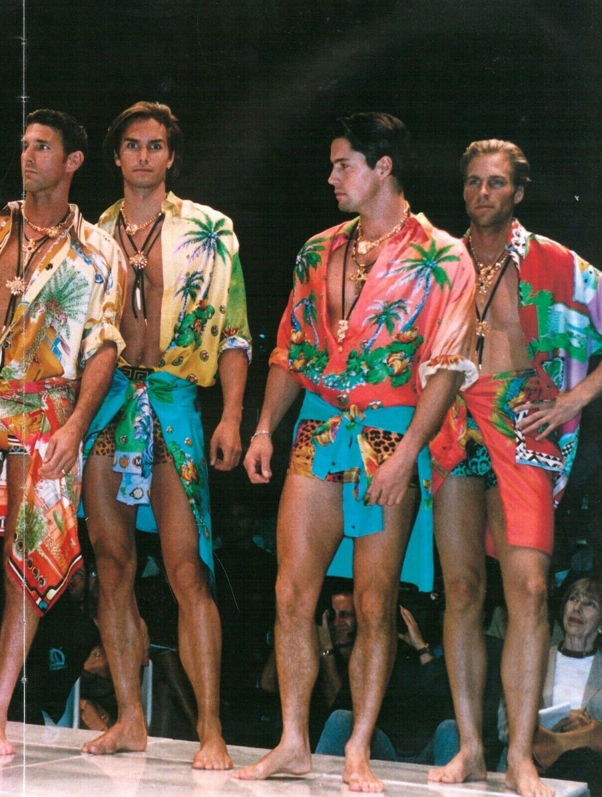 GIANNI VERSACE SS 1993 MIAMI PRINTED JEANS