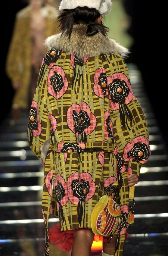 DIOR BY JOHN GALLIANO FW 2002 PRINTED WRAP TOP