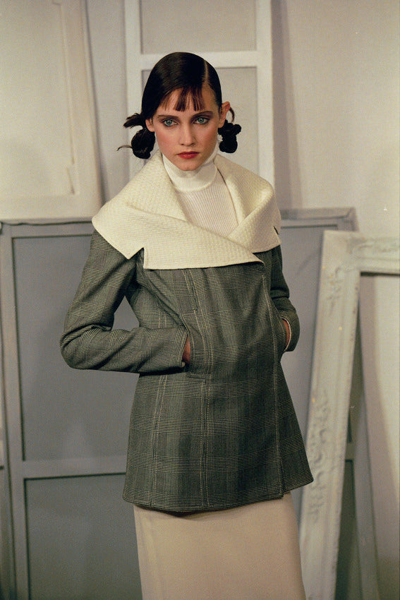 DIOR BY JOHN GALLIANO FW 1999 PRINCE OF WALES CHECK WOOL SUIT