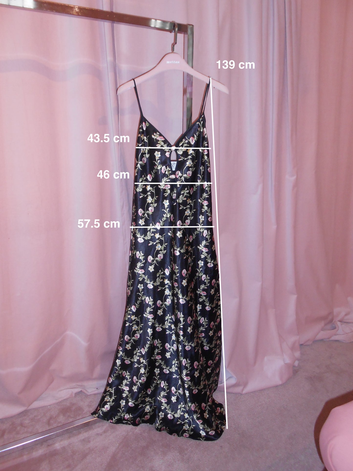 VALENTINO INTIMO 1990S SATIN PRINTED SLIP DRESS