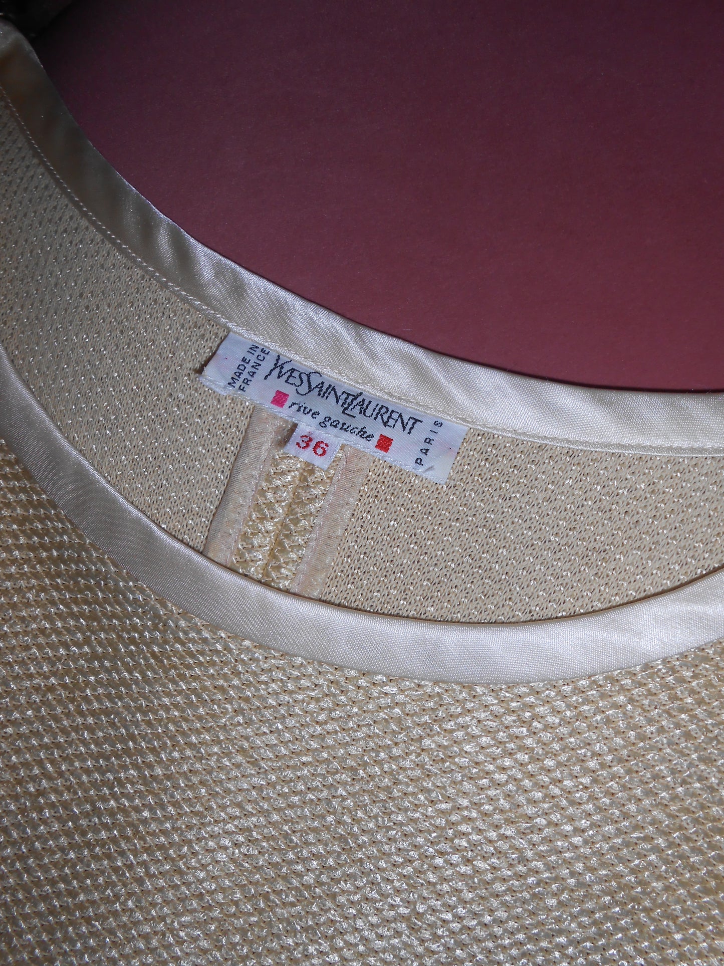 YVES SAINT LAURENT 1990S RAFIA MINI DRESS