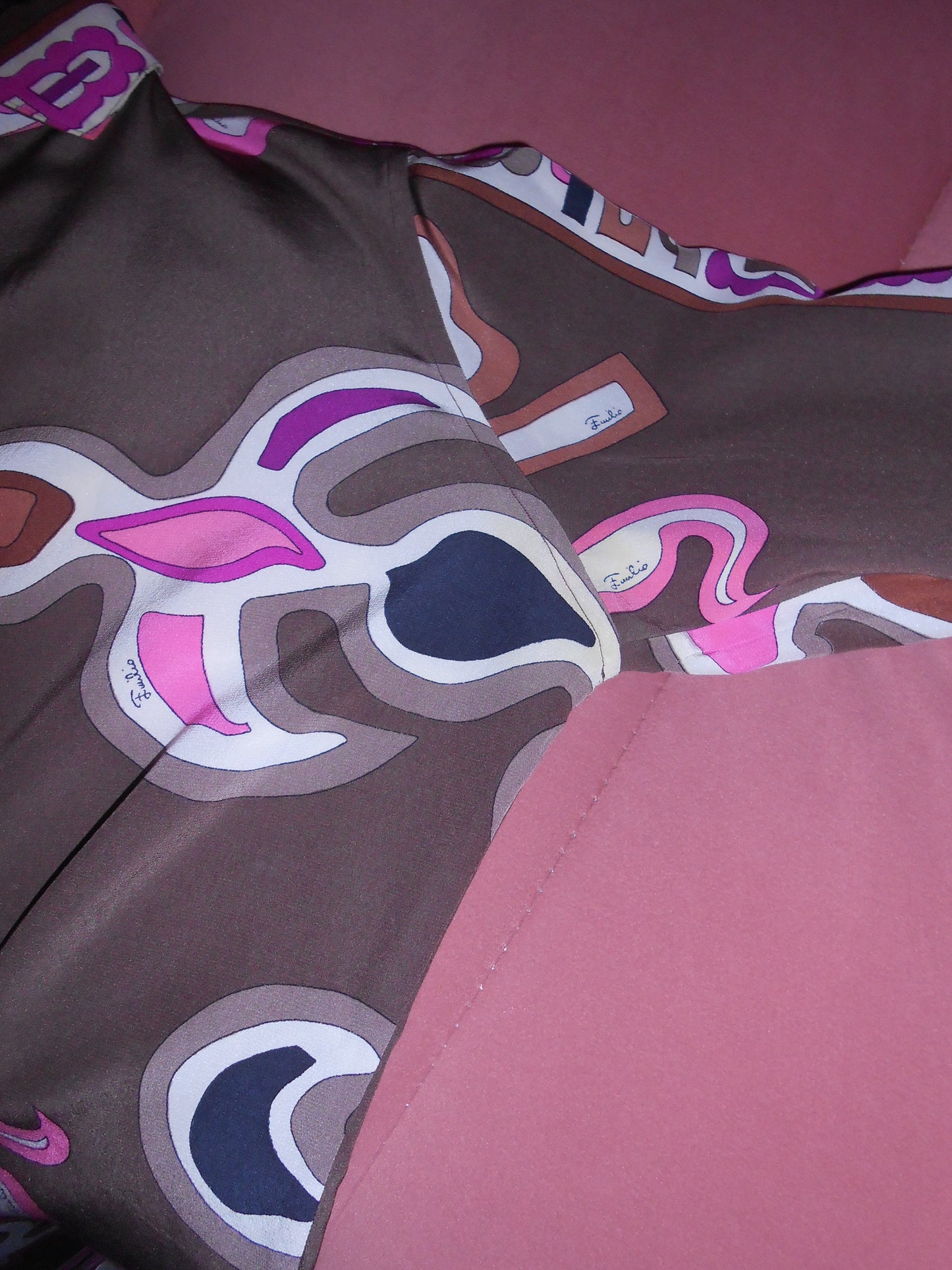 PUCCI 1960S SILK PRINTED BLOUSE