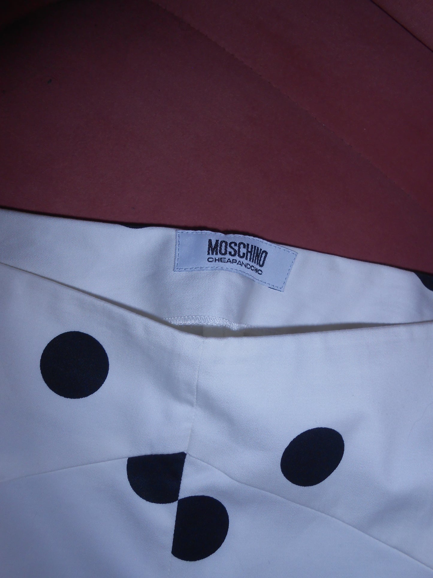 MOSCHINO CHEAP & CHIC EARLY 2000S POLKA DOT CAPRIS