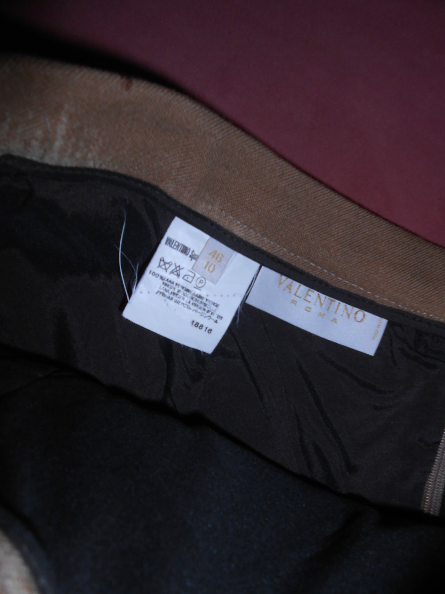 VALENTINO EARLY 2000S TIGER WOOL SKIRT