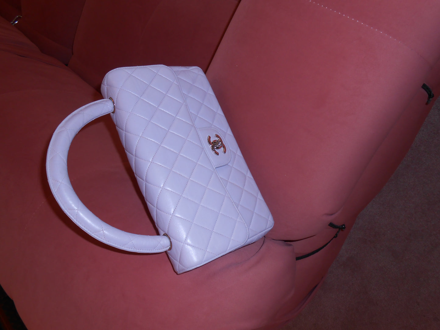 CHANEL BY KARL LAGERFELD 1996 / 1997 LAVENDER MEDIUM FLAP KELLY