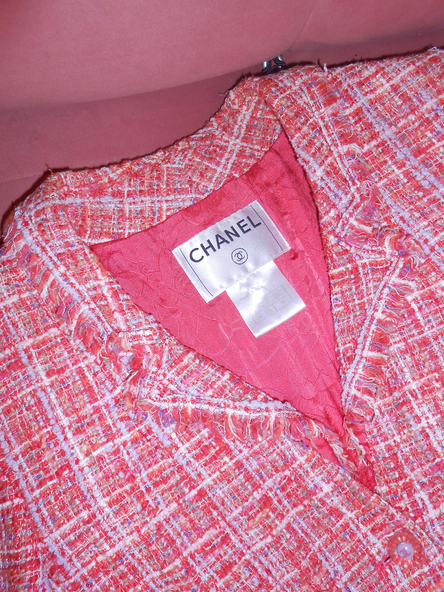CHANEL BY KARL LAGERFELD SS 2004 MULTICOLOR TWEED JACKET