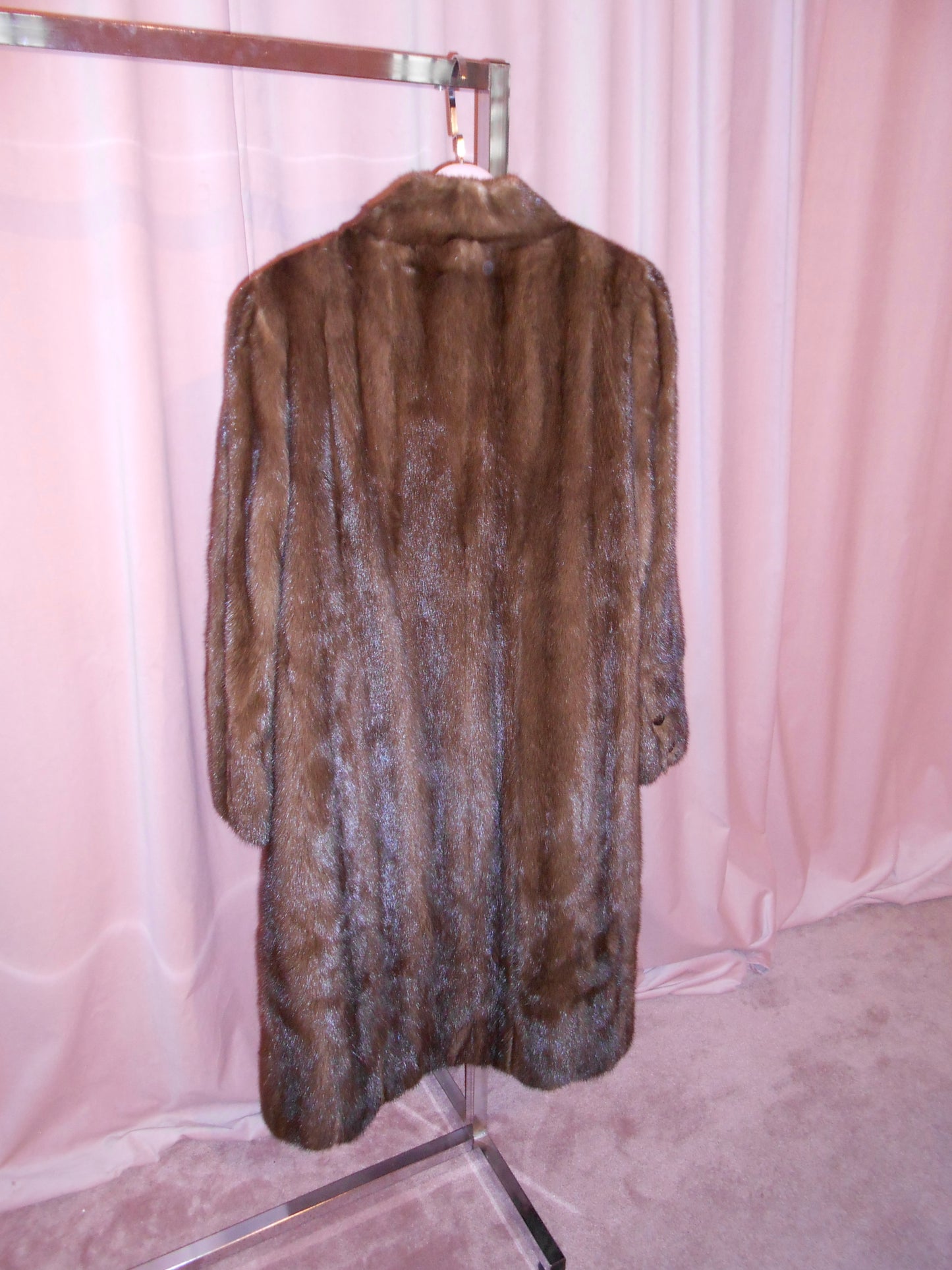 YVES SAINT LAURENT FOURRURES 1990S MINK FUR COAT
