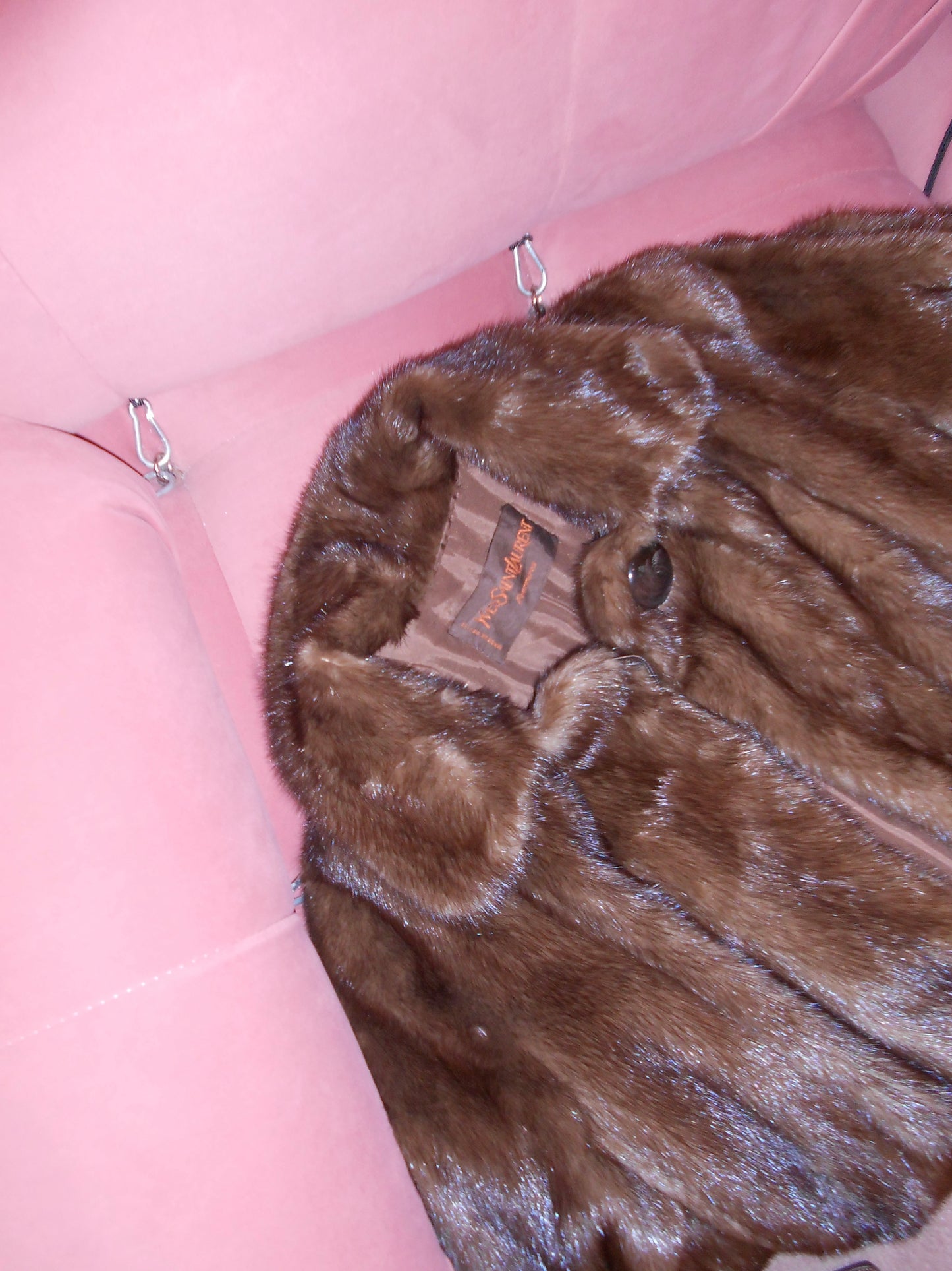 YVES SAINT LAURENT FOURRURES 1990S MINK FUR COAT