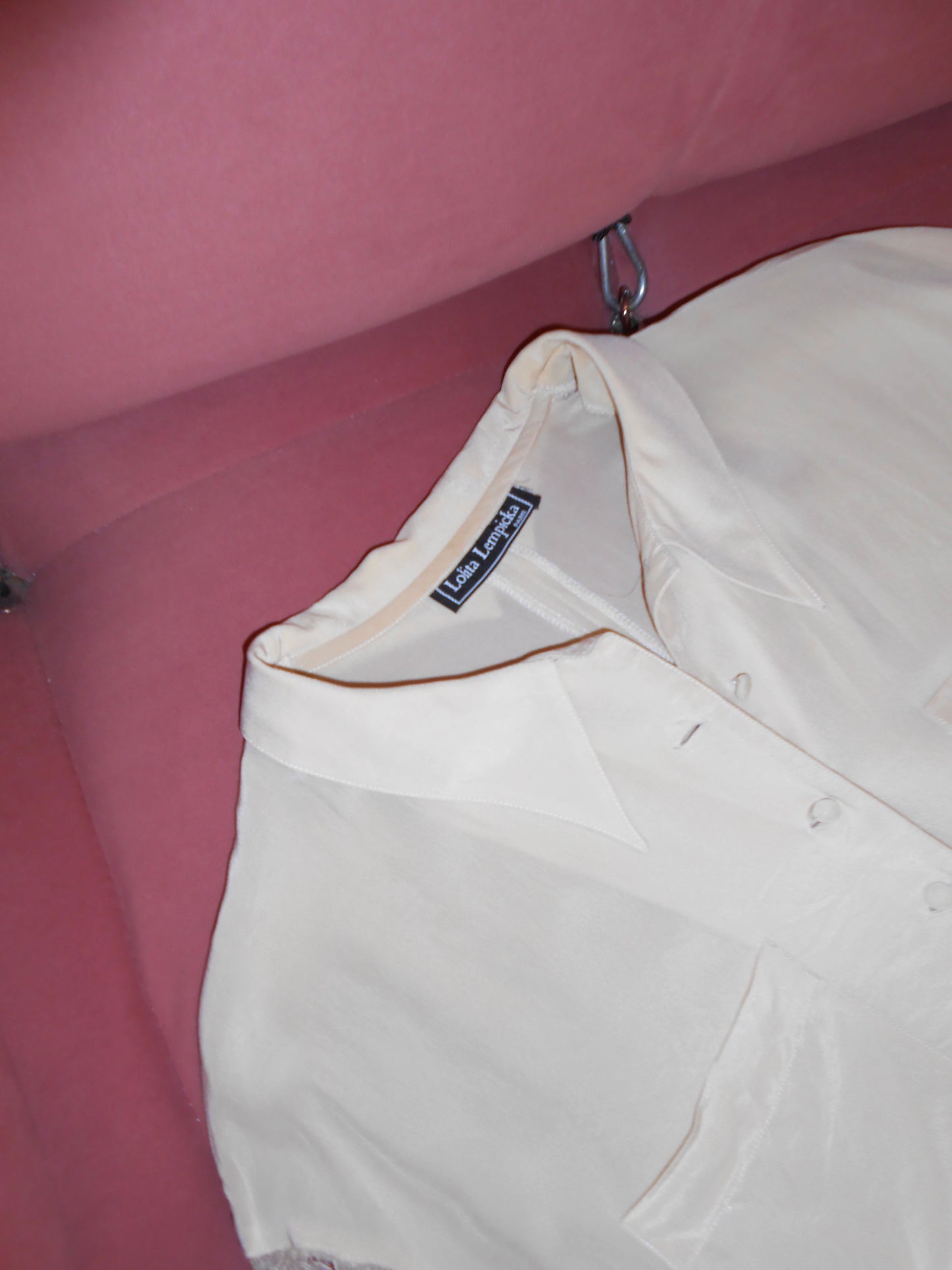 LOLITA LEMPICKA 1990S SILK AND LACE BLOUSE