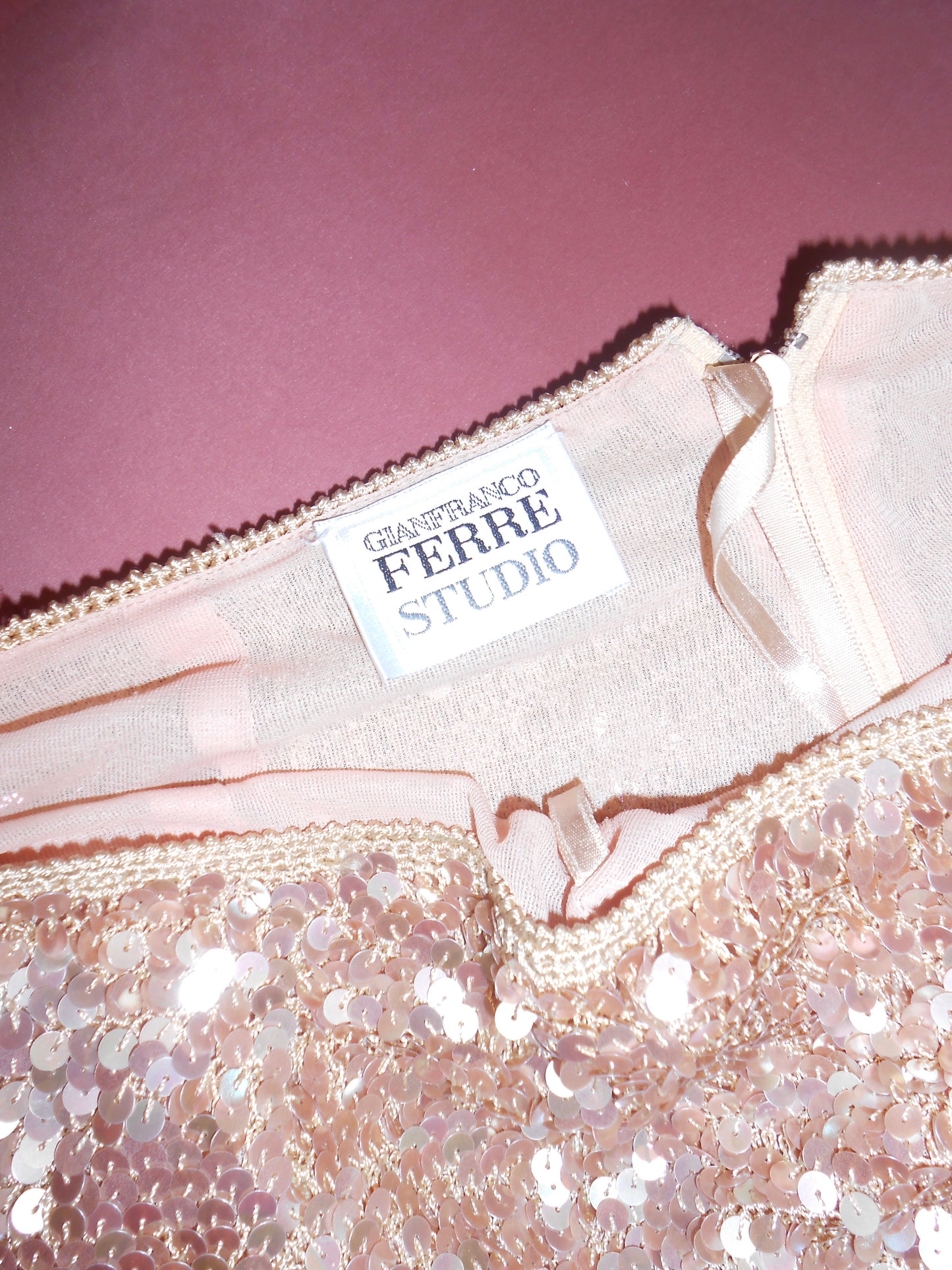 GIANFRANCO FERRE 1990S SEQUIN SKIRT