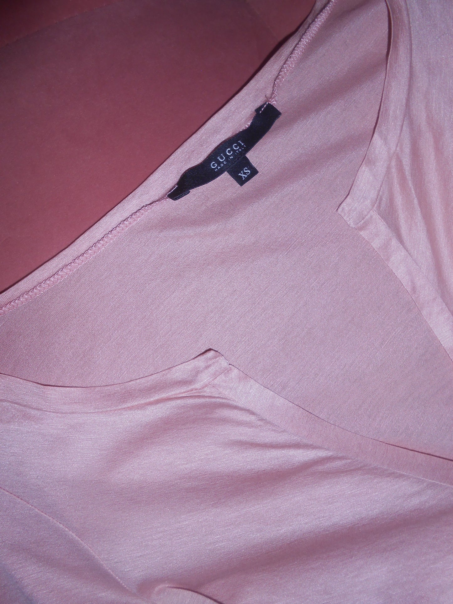 GUCCI BY TOM FORD EARLY 2000S PINK LONG SLEEVE TOP