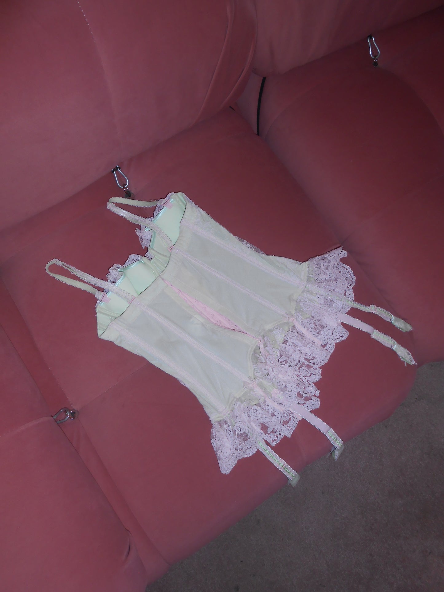 CHANTAL THOMASS 1990S LACE BUSTIER TOP