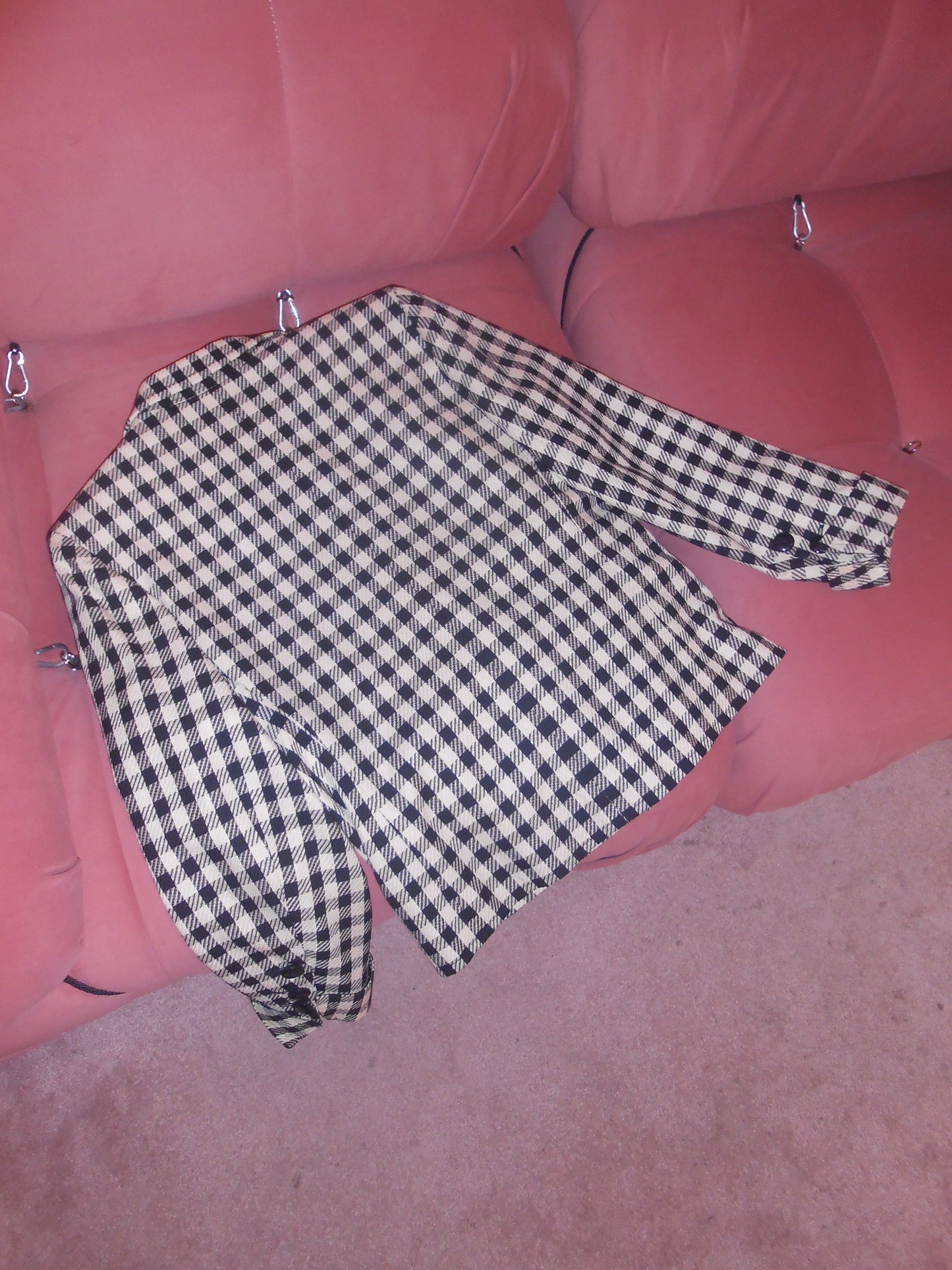 YVES SAINT LAURENT 1980S HOUNDSTOOTH JACKET
