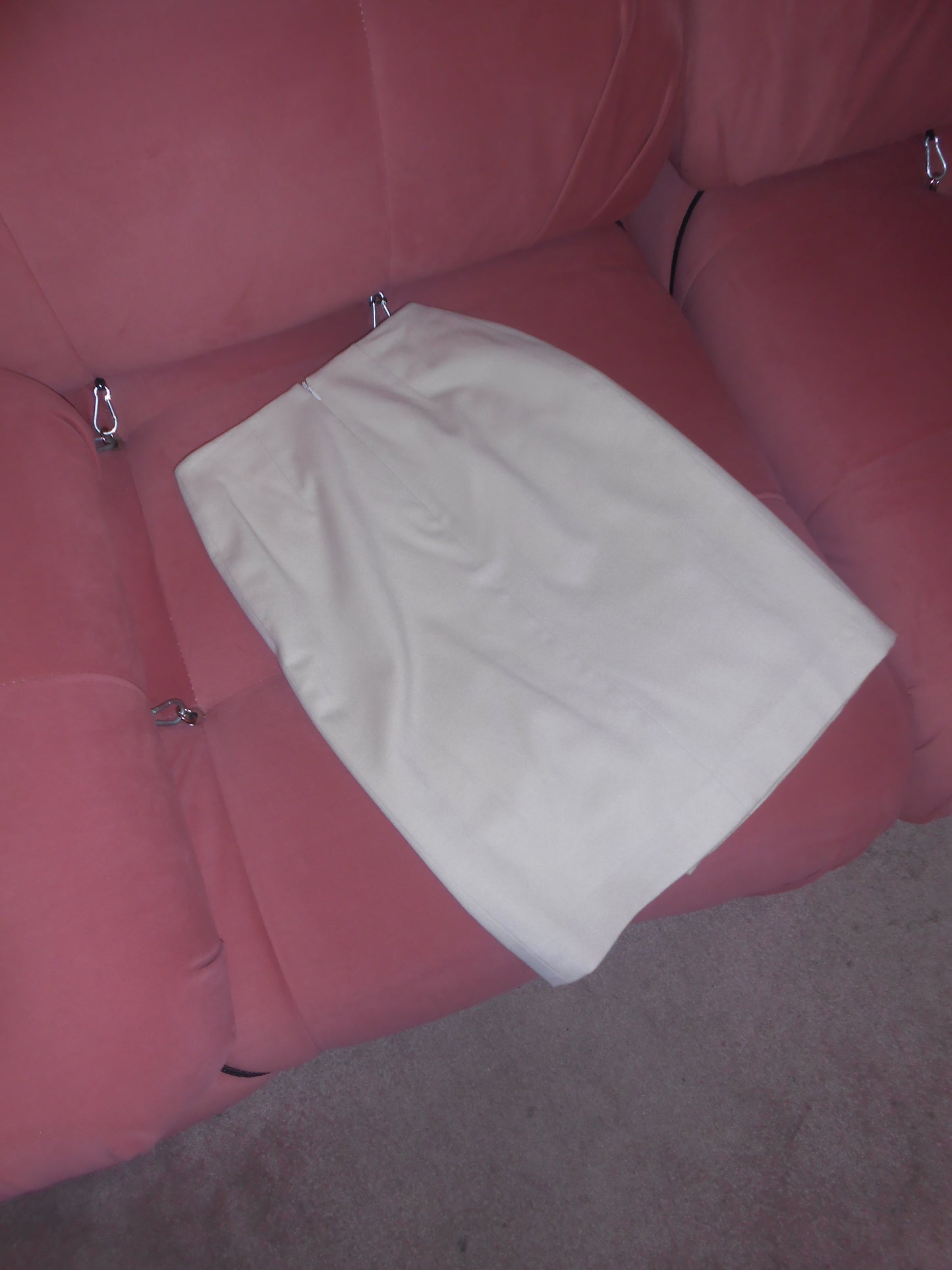 THIERRY MUGLER 1990S WOOL AND CASHMERE KNEE LENGTH SKIRT