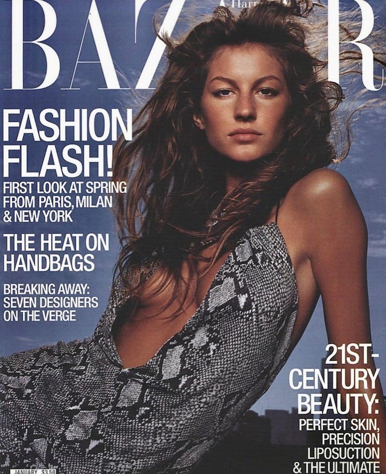 GUCCI BY TOM FORD SS 2000 RUNWAY SNAKE PRINT DRESS