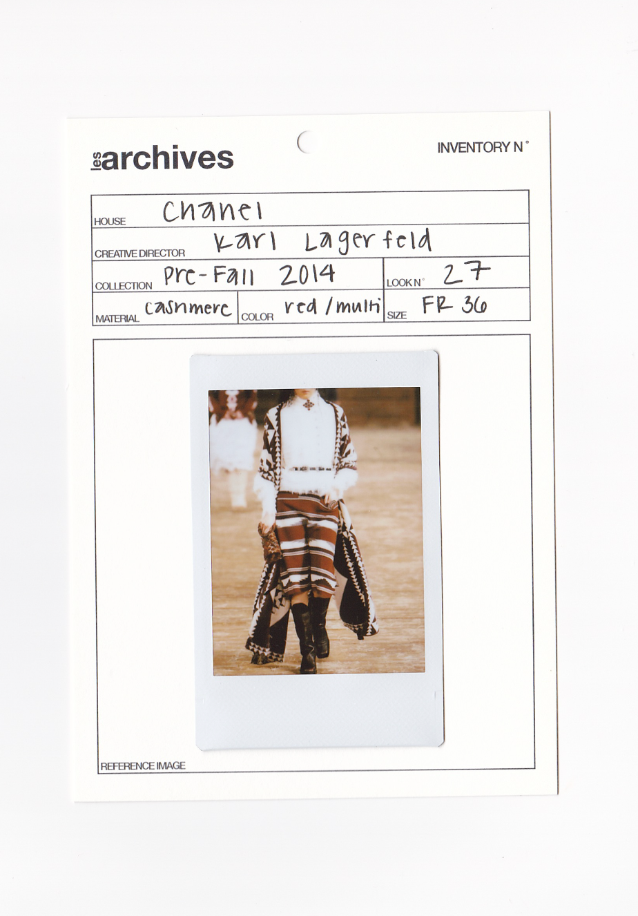 CHANEL BY KARL LAGERFELD METIERS D'ART 2014 DALLAS CASHMERE SKIRT