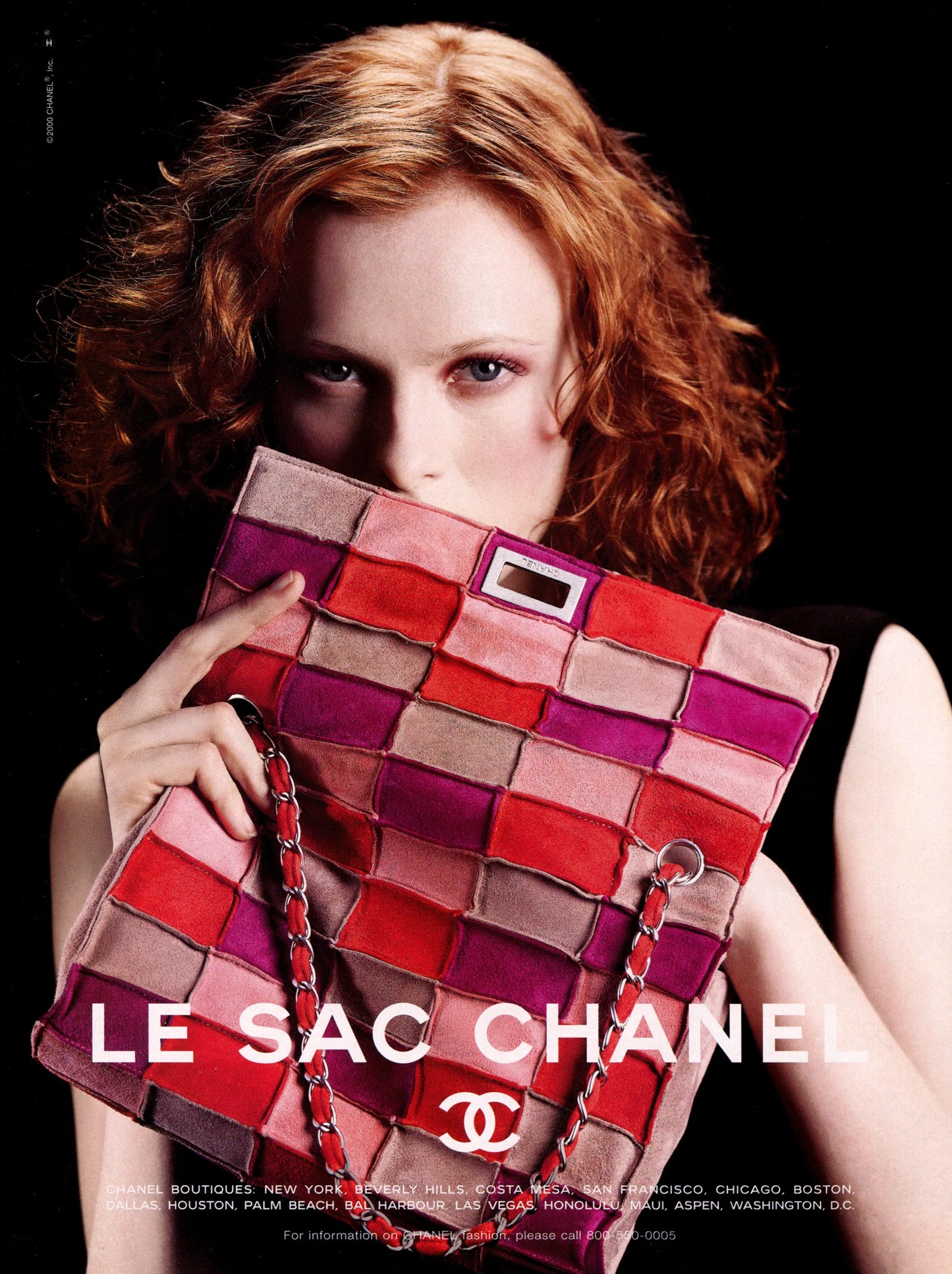 CHANEL SS 2000 SUEDE PATCHWORK FLAP BAG