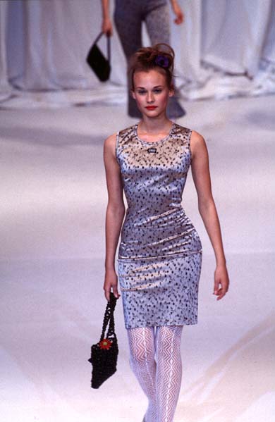 D&G FW 1996 SATIN FLORAL DRESS