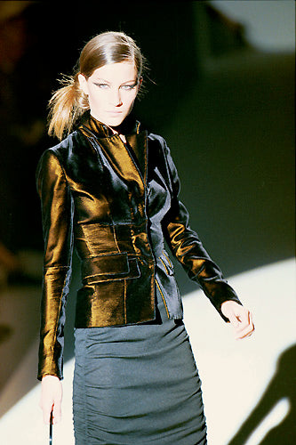 GUCCI BY TOM FORD FW 1999 RUNWAY VELVET BLAZER