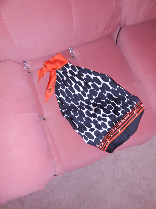 GUCCI EARLY 2000S SILK SCARF TOP