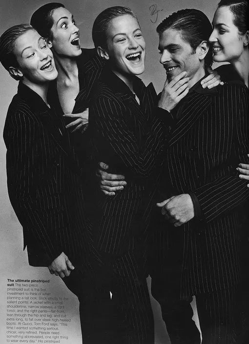 GUCCI BY TOM FORD	FW 1996	PINSTRIPE WOOL SUIT