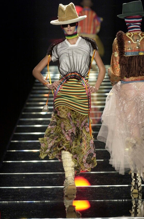 DIOR BY JOHN GALLIANO FW 2002 PRINTED WRAP TOP