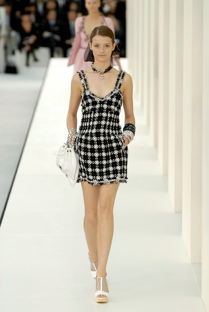 CHANEL BY KARL LAGERFELD SS 2007 TWEED CHECK DRESS