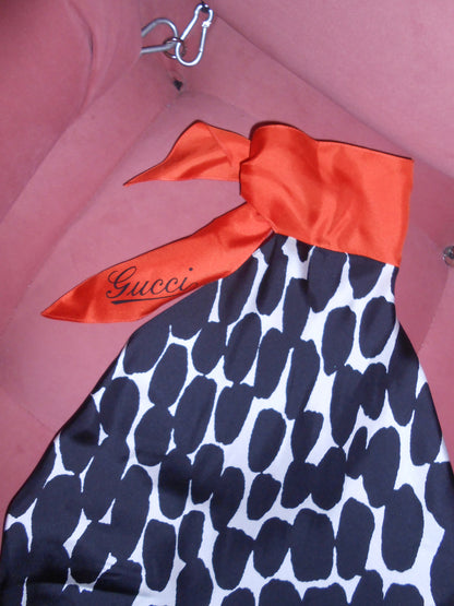 GUCCI EARLY 2000S SILK SCARF TOP