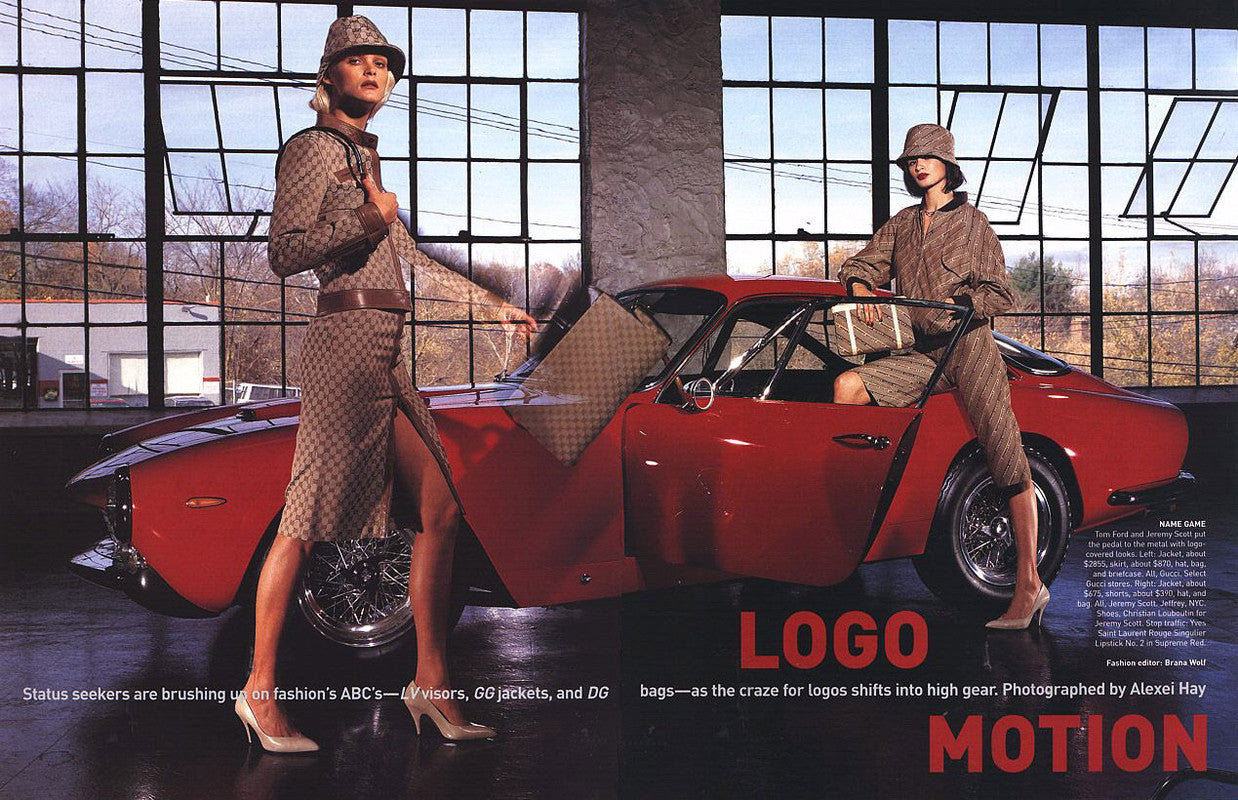 GUCCI BY TOM FORD SS 2000 MONOGRAM MOTO JACKET