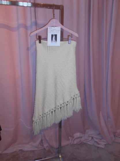 DOLCE & GABBANA FW 2002 WOOL FRINGE SKIRT
