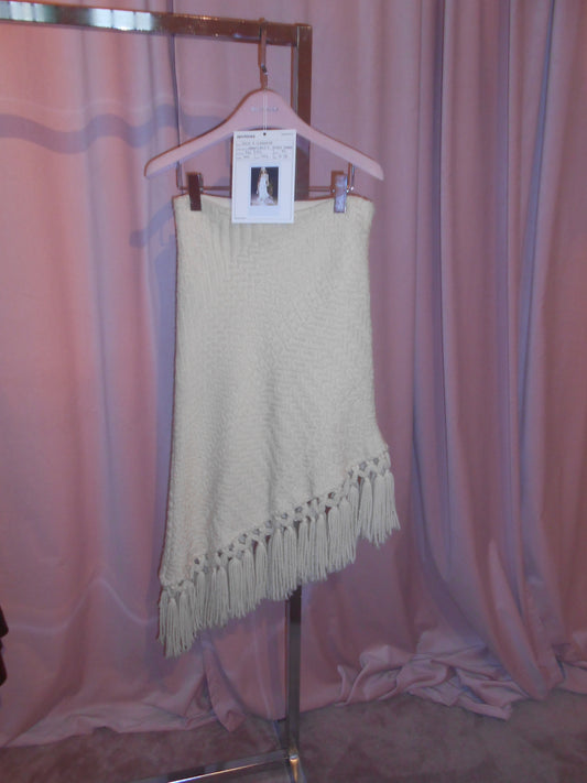 DOLCE & GABBANA FW 2002 WOOL FRINGE SKIRT