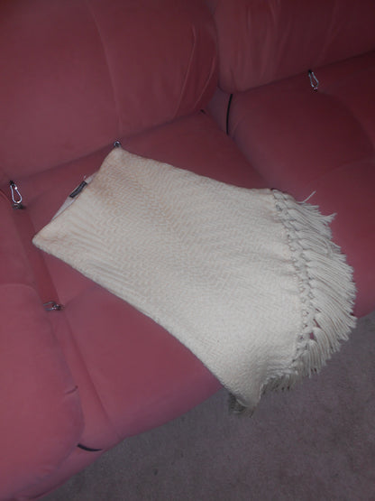 DOLCE & GABBANA FW 2002 WOOL FRINGE SKIRT