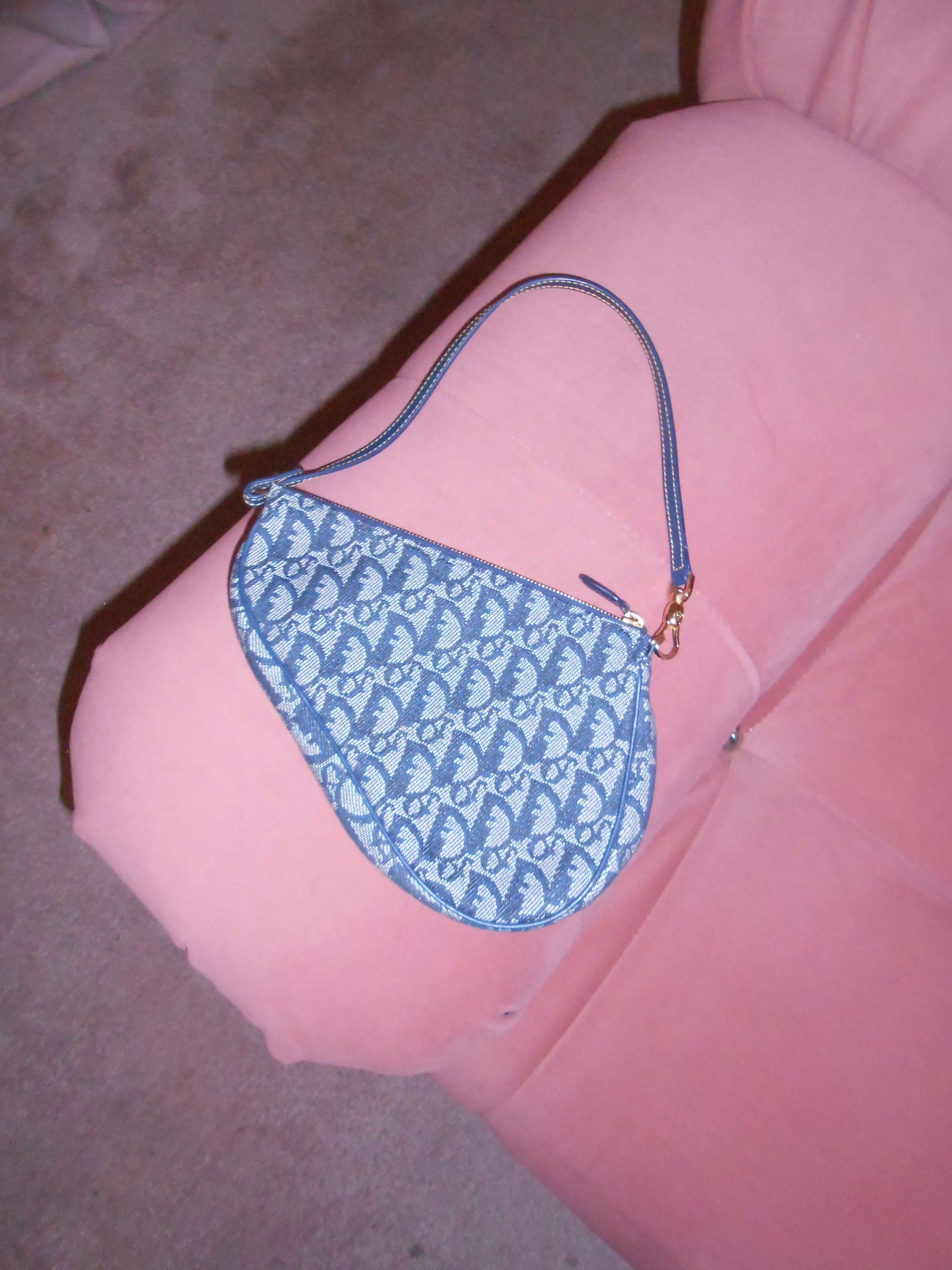 DIOR BY JOHN GALLIANO SS 2001 DIORISSIMA SADDLE POUCHETTE