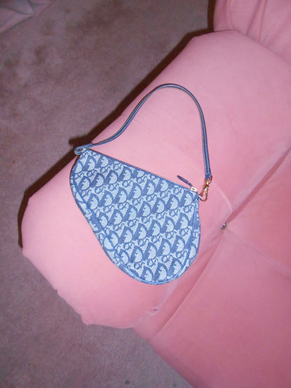 DIOR BY JOHN GALLIANO SS 2001 DIORISSIMA SADDLE POUCHETTE