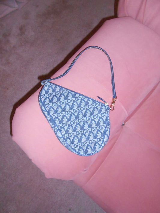 DIOR BY JOHN GALLIANO SS 2001 DIORISSIMA SADDLE POUCHETTE