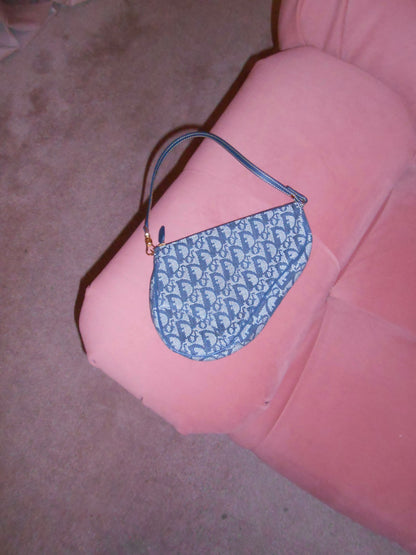 DIOR BY JOHN GALLIANO SS 2001 DIORISSIMA SADDLE POUCHETTE