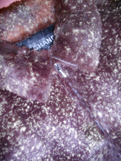CHANEL BY KARL LAGERFELD FW 2005 RABBIT FUR CROPPED JACKET