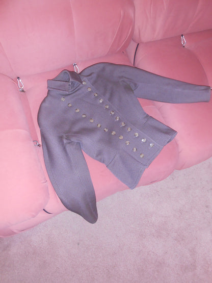 ALAIA FW 1987 ICONIC MILITARY STYLE JACKET AND SKIRT SET