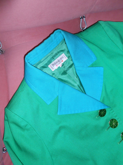 YVES SAINT LAURENT SS 1994 COLOR BLOCK JACKET