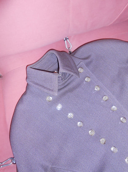 ALAIA FW 1987 ICONIC MILITARY STYLE JACKET AND SKIRT SET