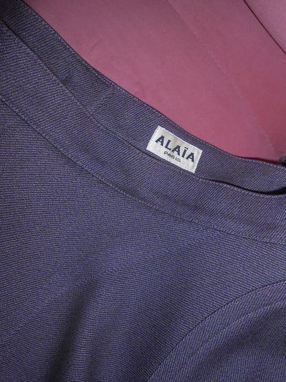 ALAIA FW 1987 ICONIC MILITARY STYLE JACKET AND SKIRT SET