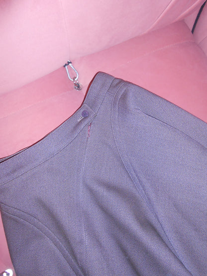 ALAIA FW 1987 ICONIC MILITARY STYLE JACKET AND SKIRT SET