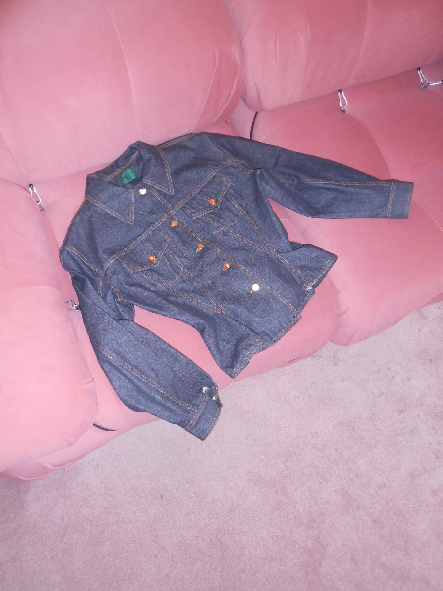 JUNIOR GAULTIER SS 1988 BRUT DENIM HOURGLASS JACKET