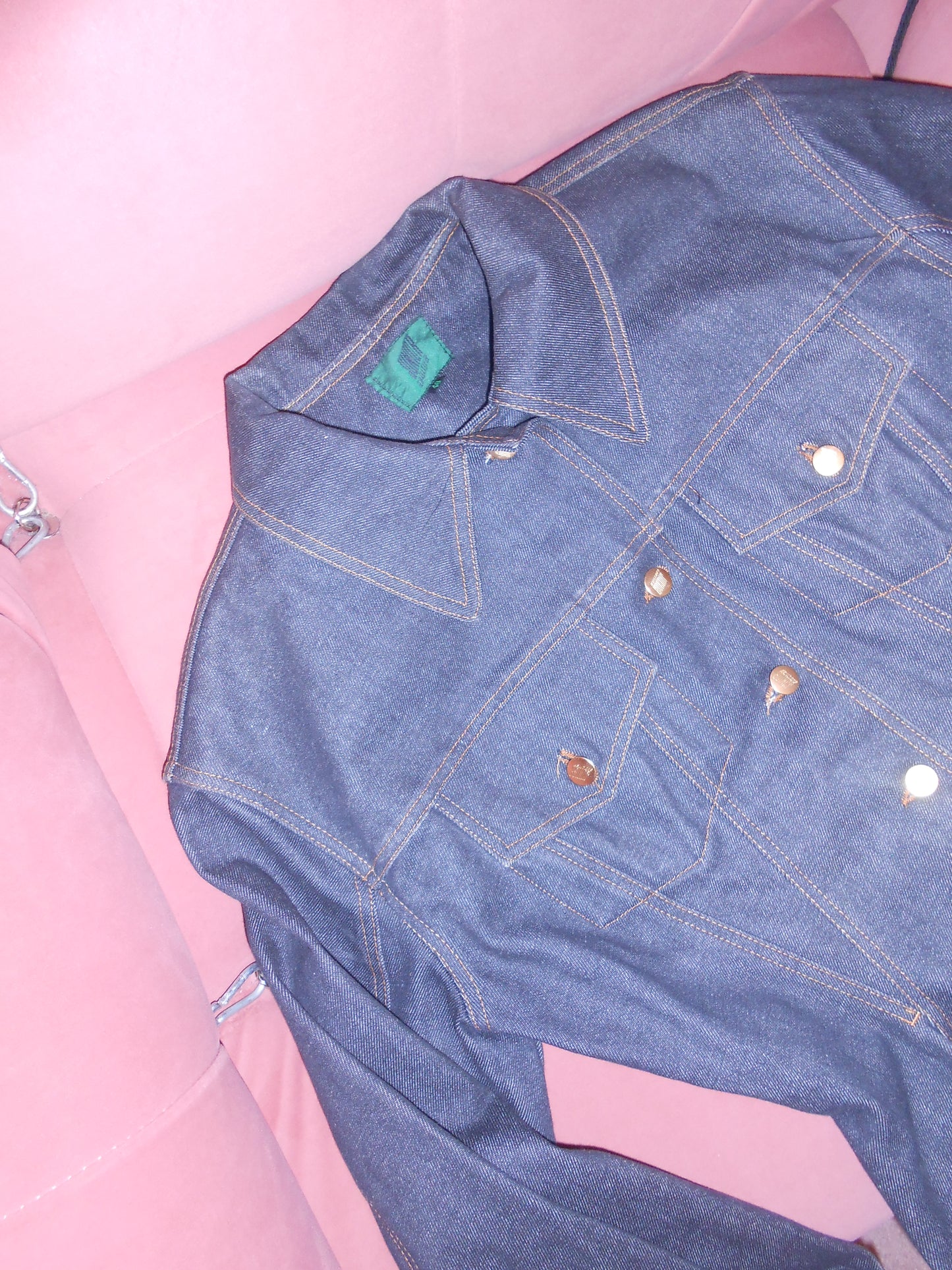 JUNIOR GAULTIER SS 1988 BRUT DENIM HOURGLASS JACKET