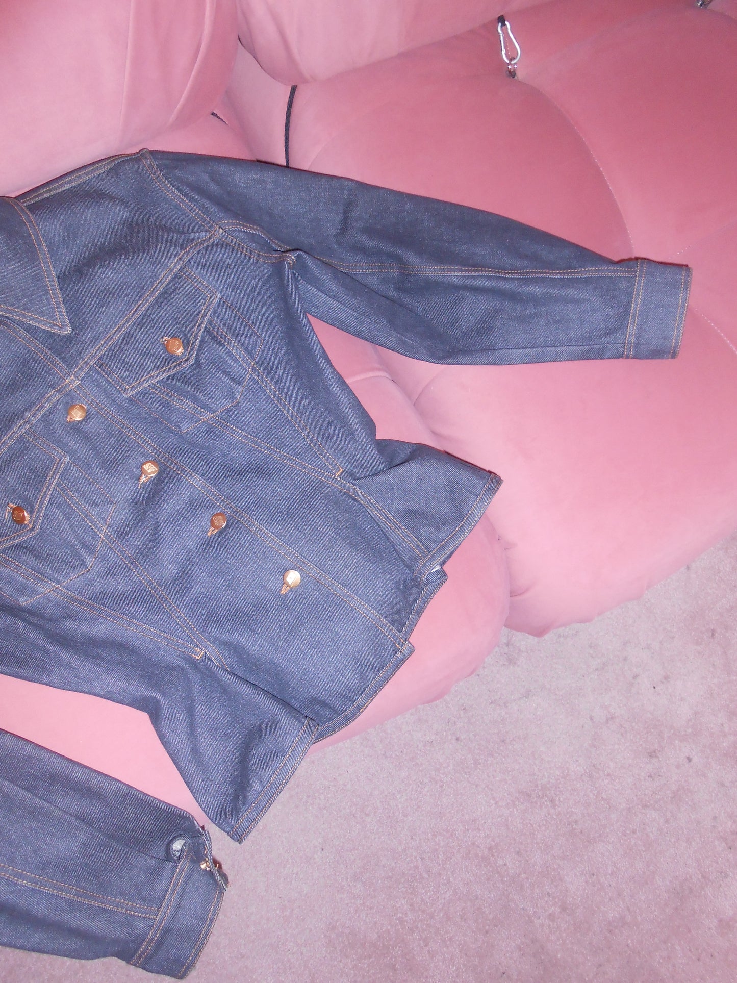 JUNIOR GAULTIER SS 1988 BRUT DENIM HOURGLASS JACKET
