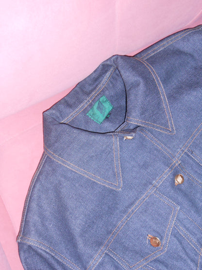 JUNIOR GAULTIER SS 1988 BRUT DENIM HOURGLASS JACKET