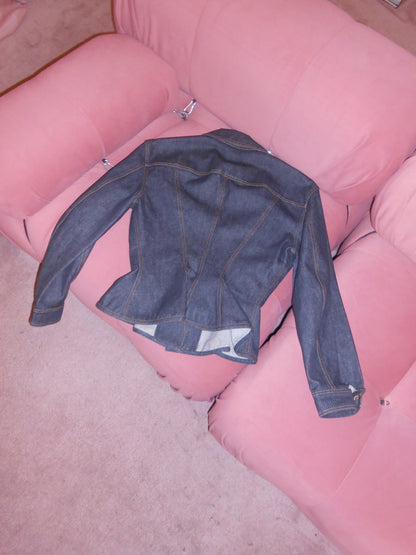 JUNIOR GAULTIER SS 1988 BRUT DENIM HOURGLASS JACKET