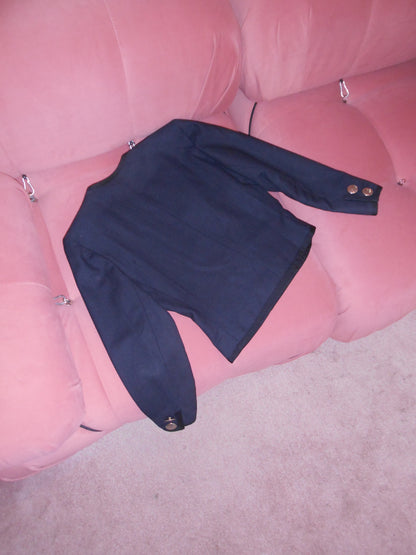 YVES SAINT LAURENT SS 1987 MILTIARY STYLE JACKET & SKIRT SET
