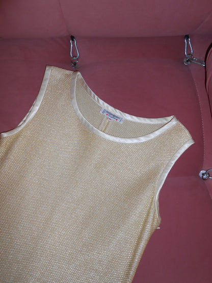 YVES SAINT LAURENT 1990S RAFIA MINI DRESS