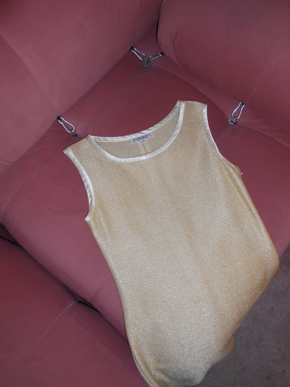 YVES SAINT LAURENT 1990S RAFIA MINI DRESS